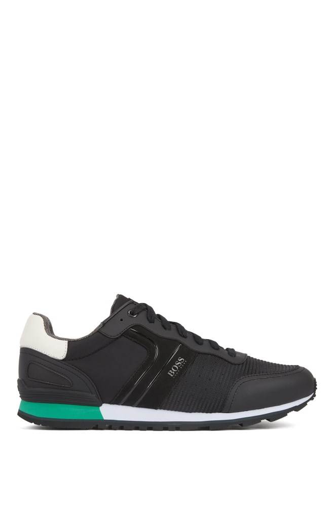 Hugo Boss Jogge-inspired trainers Svarte | mXuoz0lq