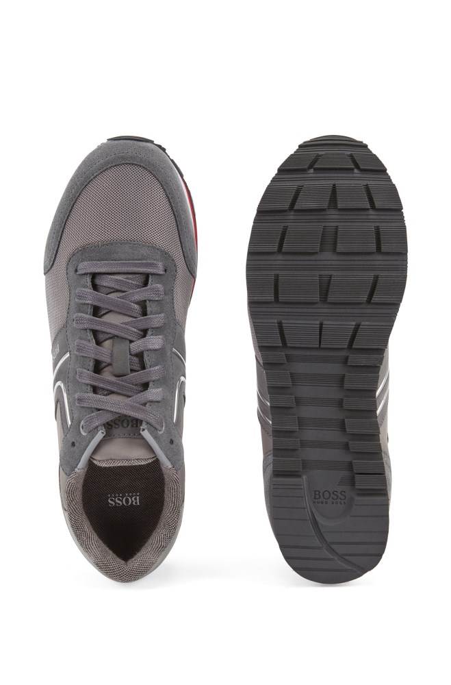 Hugo Boss Jogge-style trainers Grå | xTpIFOKC