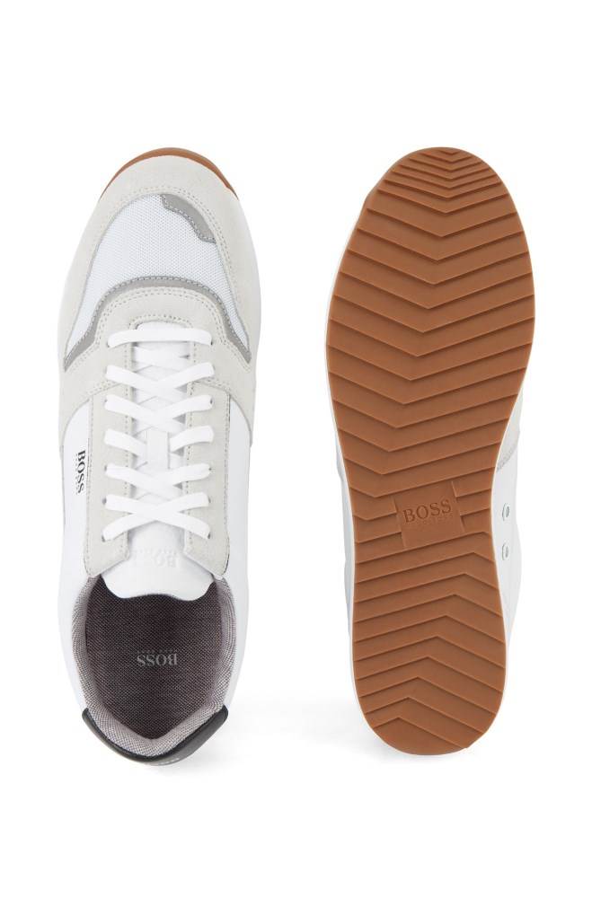 Hugo Boss Jogge-style trainers Hvite | 6p9rqfHi