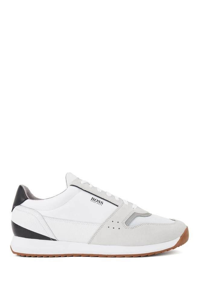 Hugo Boss Jogge-style trainers Hvite | 6p9rqfHi