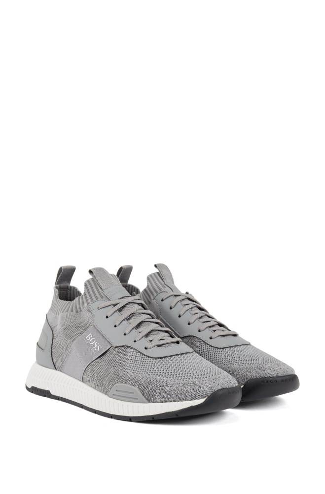 Hugo Boss Jogge-style trainers Lyse Grå | hqc5YQsw