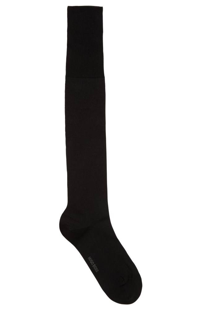 Hugo Boss Knee-length socks Svarte | 9uCHsCSE