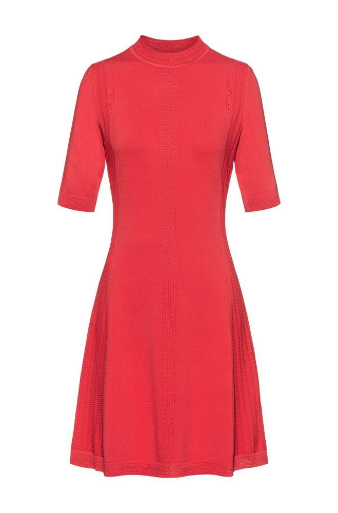 Hugo Boss Knitted dress Rød | VuAGzpXW