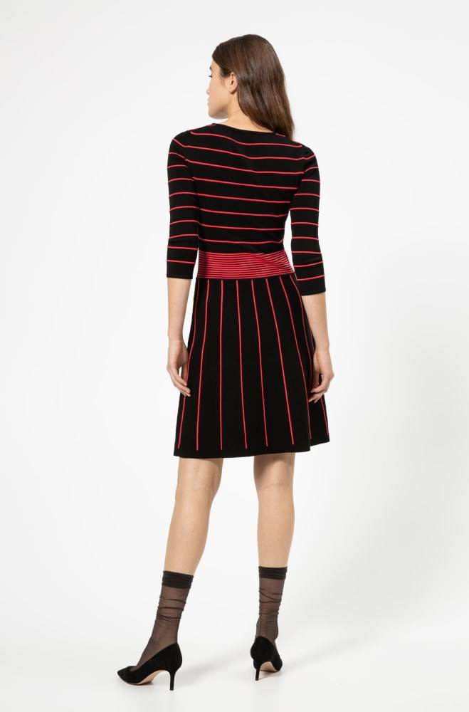 Hugo Boss Knitted dress Svarte | 7Z890R8b