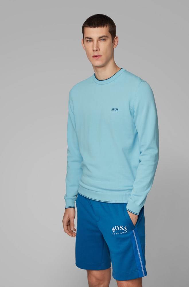 Hugo Boss Knitted sweater Blå | BgmeaQ9h