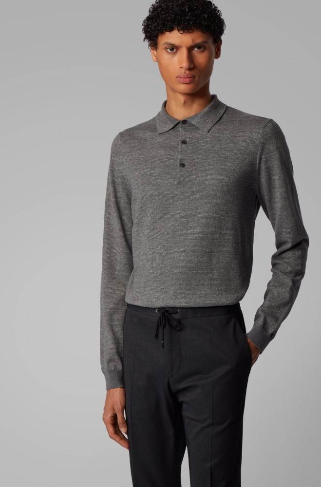 Hugo Boss Knitted sweater Grå | 07Jw1CM3