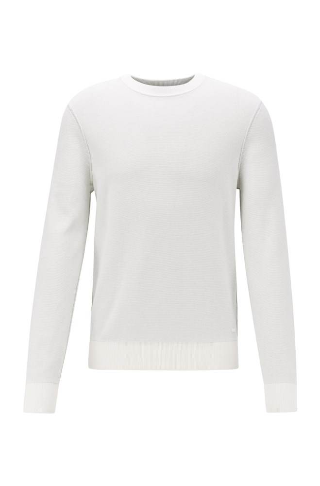 Hugo Boss Knitted sweater Hvite | bLmp3QGI