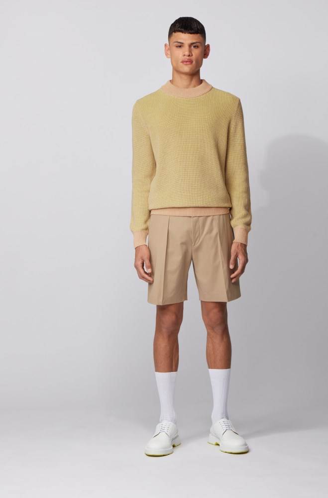 Hugo Boss Knitted sweater Lyse Beige | aV1FQvaA