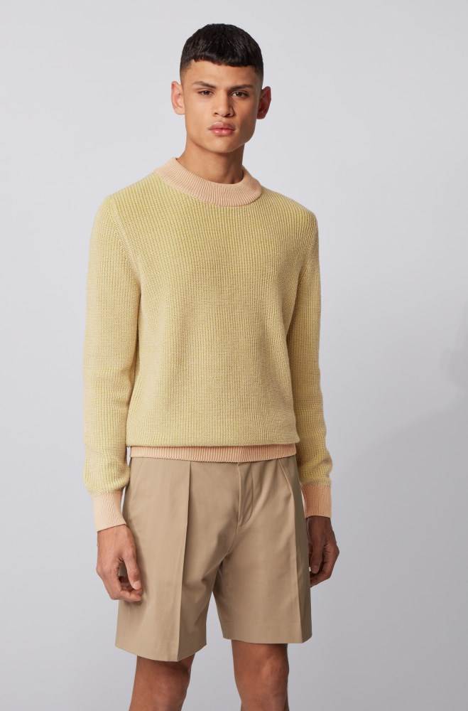 Hugo Boss Knitted sweater Lyse Beige | aV1FQvaA