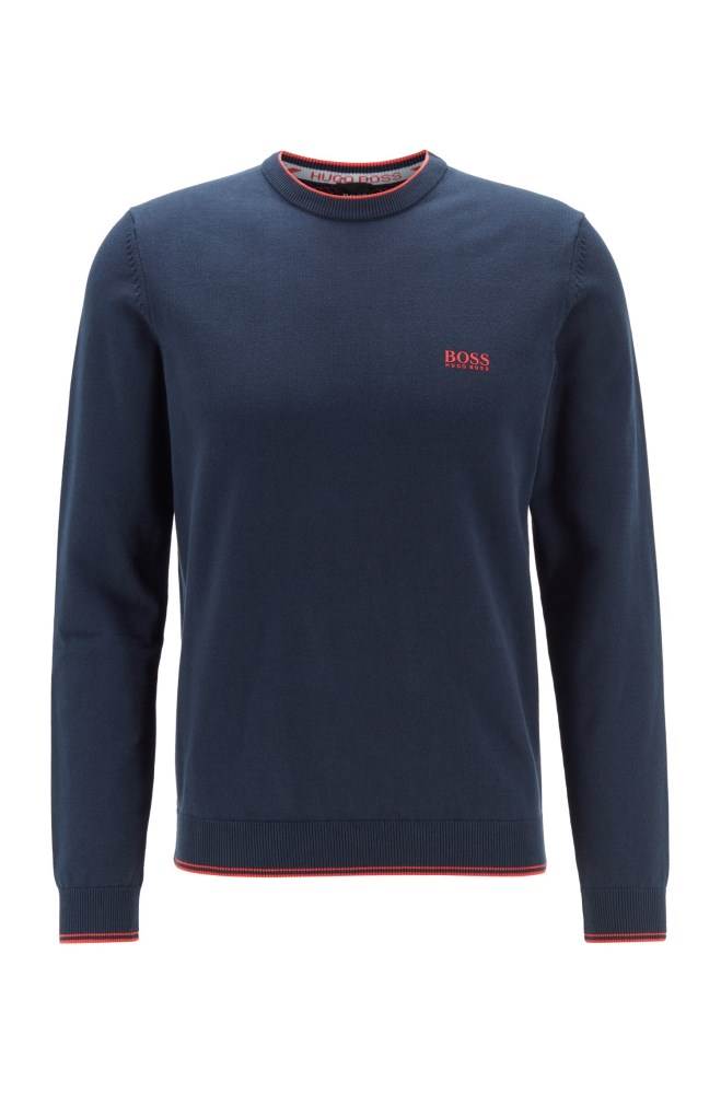 Hugo Boss Knitted sweater Mørke Blå | auiAtHuL