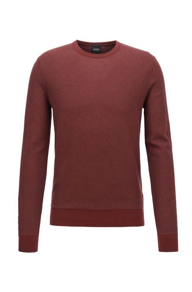 Hugo Boss Knitted sweater Mørke Rød | HaD5RTyl