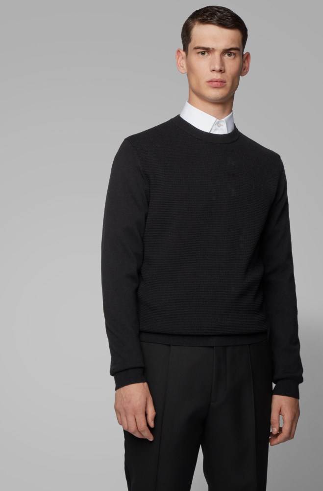 Hugo Boss Knitted sweater Svarte | CHoEFsSz