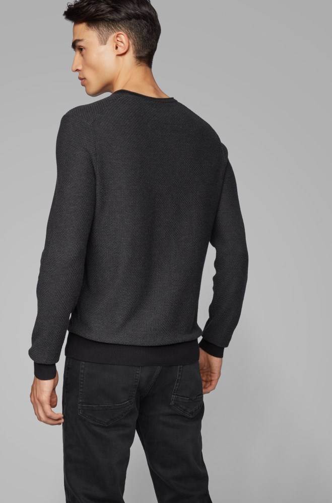 Hugo Boss Knitted sweater Svarte | MruY4mEf