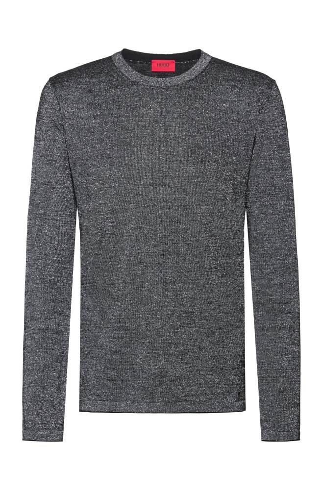 Hugo Boss Knitted sweater Sølv | 9kQI5iBP