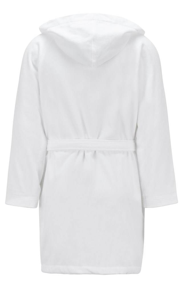 Hugo Boss Kort hooded dressing gown Hvite | RXG1QPjY