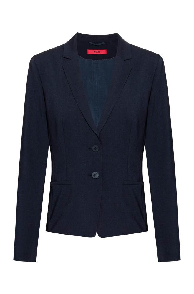 Hugo Boss Kort-length jacket Mørke Blå | TmmJ9sDc