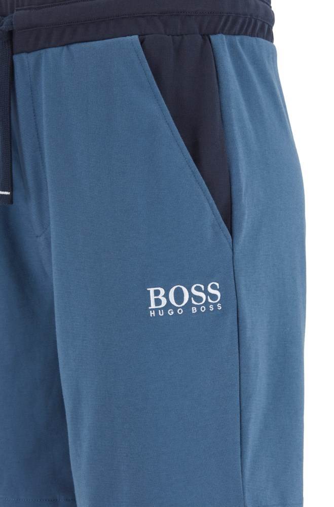 Hugo Boss Kort-length pyjama set Mørke Blå | uOs7zHse