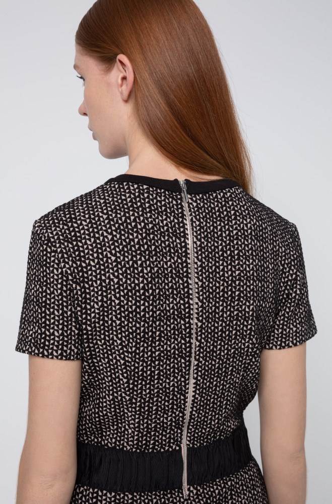 Hugo Boss Kort-sleeved dress Patterned | r191Gew6