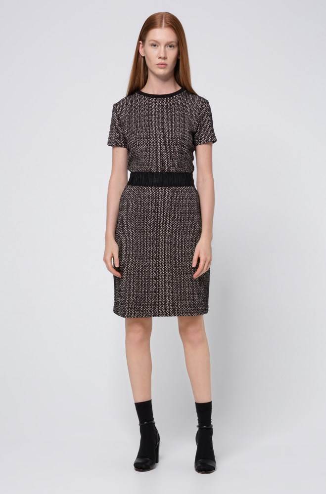 Hugo Boss Kort-sleeved dress Patterned | r191Gew6