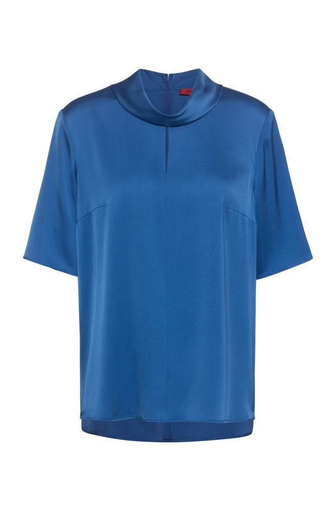 Hugo Boss Kort-sleeved top Blå | FEU5UrF3