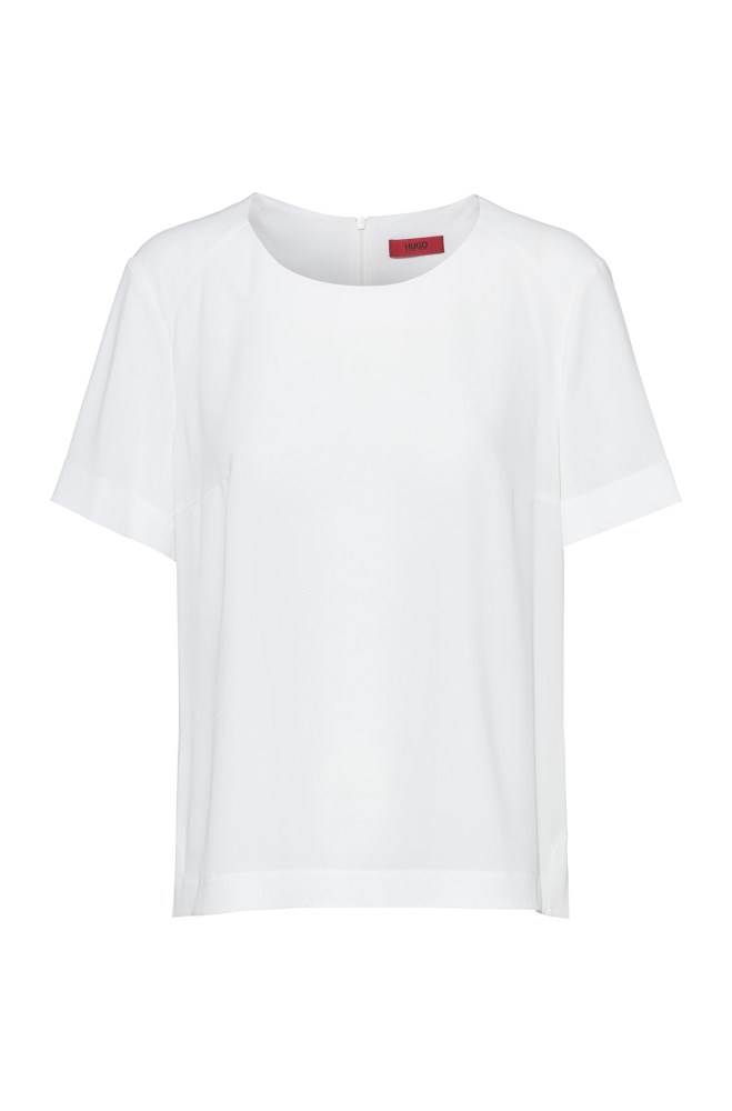 Hugo Boss Kort-sleeved top Hvite | DxXdILCY