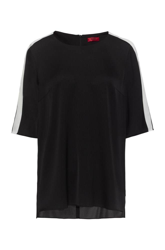 Hugo Boss Kort-sleeved top Svarte | tDXY6IFj