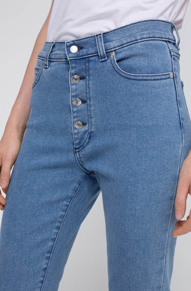 Hugo Boss LOU skinny-fit cropped jeans Blå | K6LqxkGo