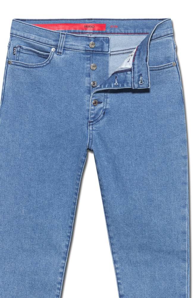 Hugo Boss LOU skinny-fit cropped jeans Blå | K6LqxkGo