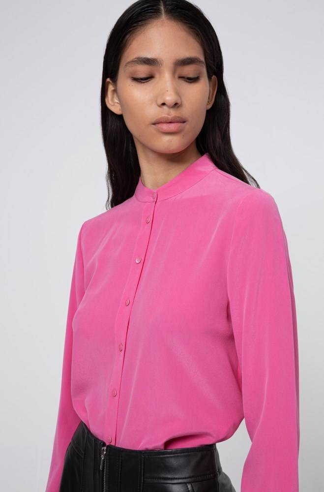 Hugo Boss Lette blouse Rosa | 9xB0QsN5