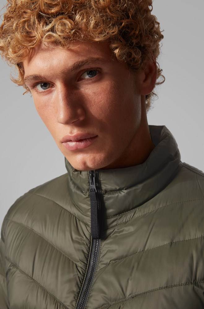 Hugo Boss Lette slim-fit down jacket Grønn | hbJ1IwyH