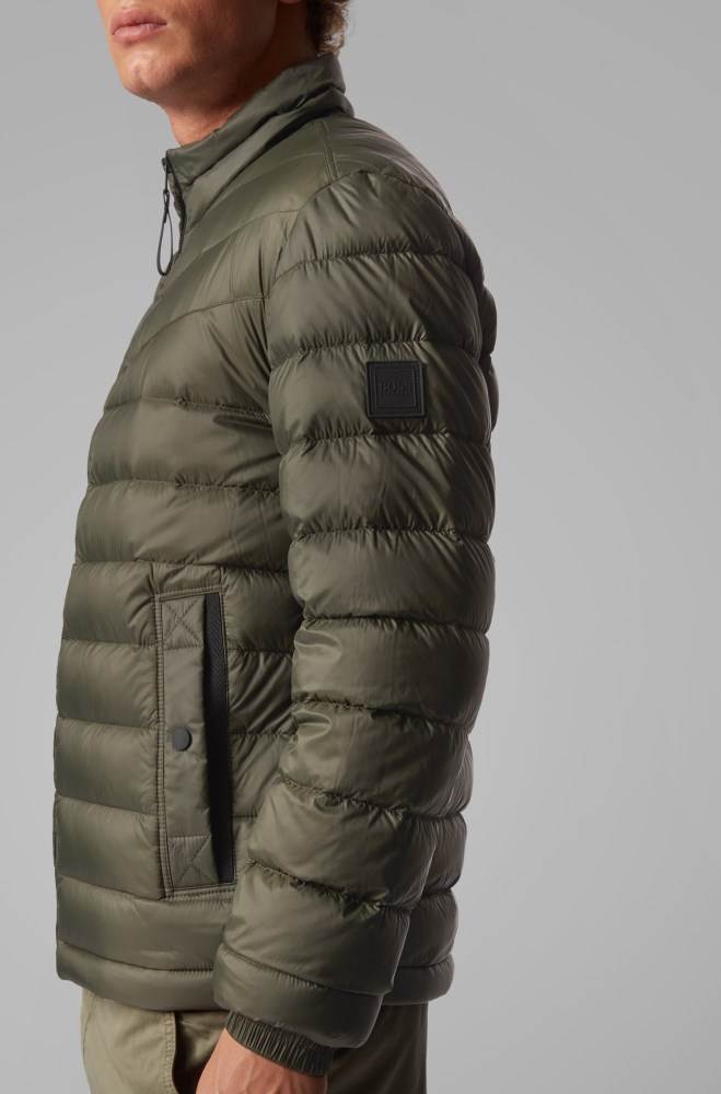 Hugo Boss Lette slim-fit down jacket Grønn | hbJ1IwyH