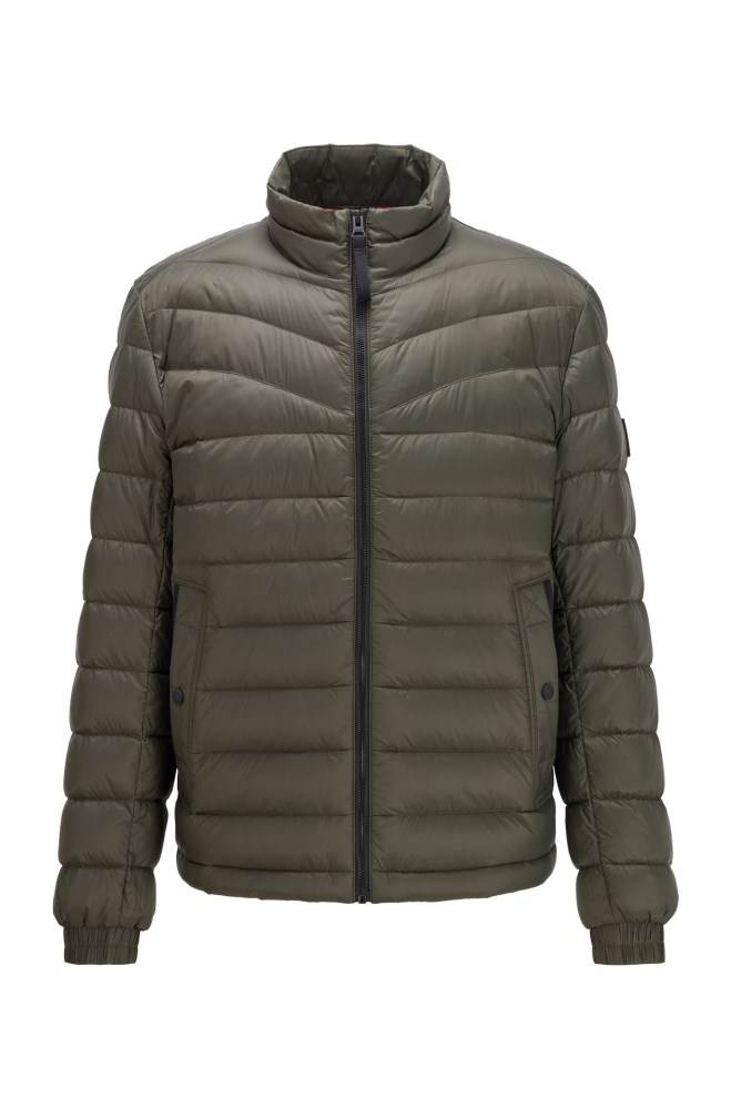 Hugo Boss Lette slim-fit down jacket Grønn | hbJ1IwyH