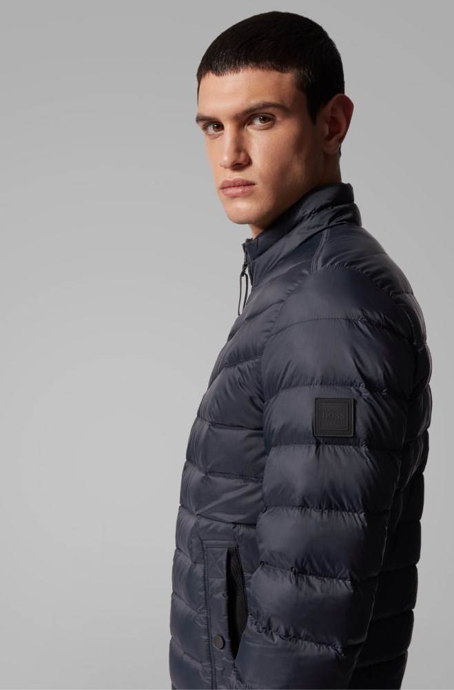 Hugo Boss Lette slim-fit down jacket Mørke Blå | EJF80yT0