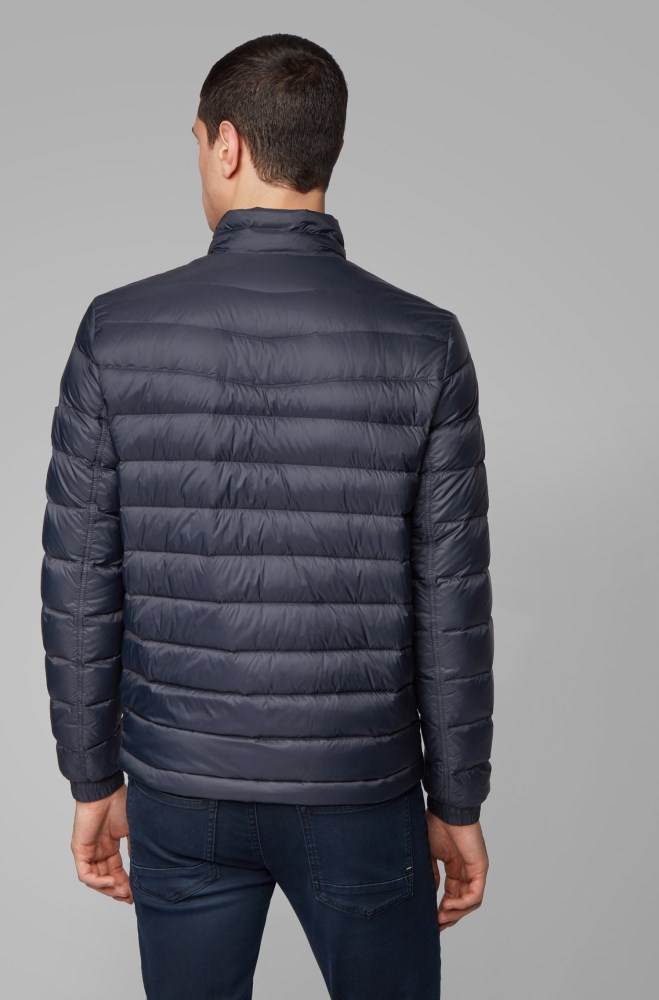 Hugo Boss Lette slim-fit down jacket Mørke Blå | EJF80yT0