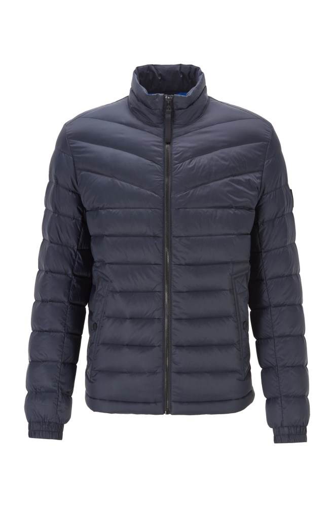 Hugo Boss Lette slim-fit down jacket Mørke Blå | EJF80yT0