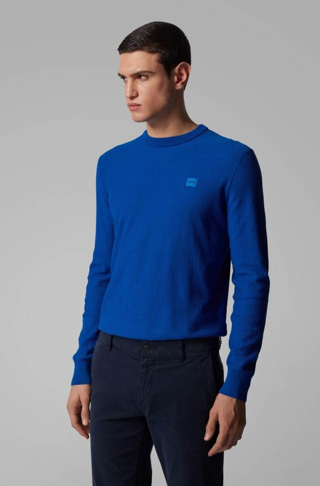 Hugo Boss Lette sweater Blå | wpBs6dE7