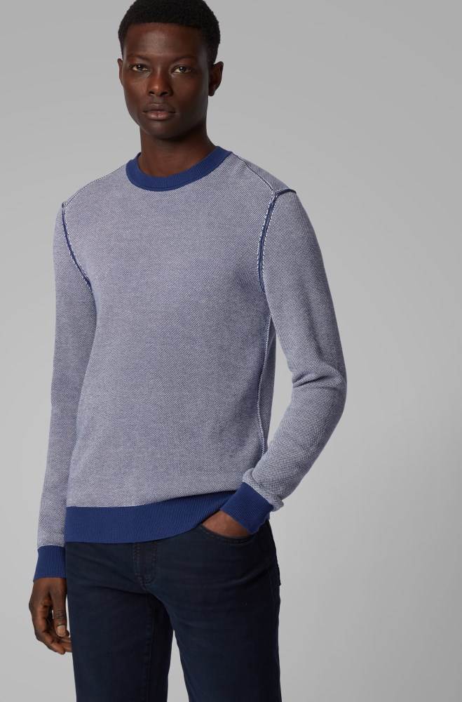 Hugo Boss Lette sweater Mørke Blå | IUeFc66y