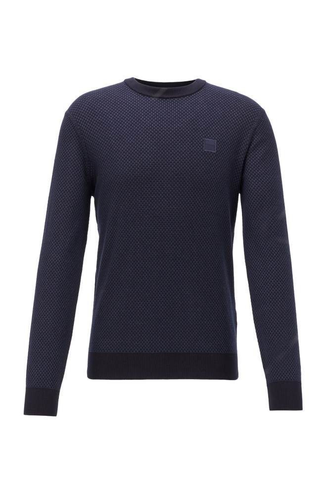 Hugo Boss Lette sweater Mørke Blå | uS9EzkMB