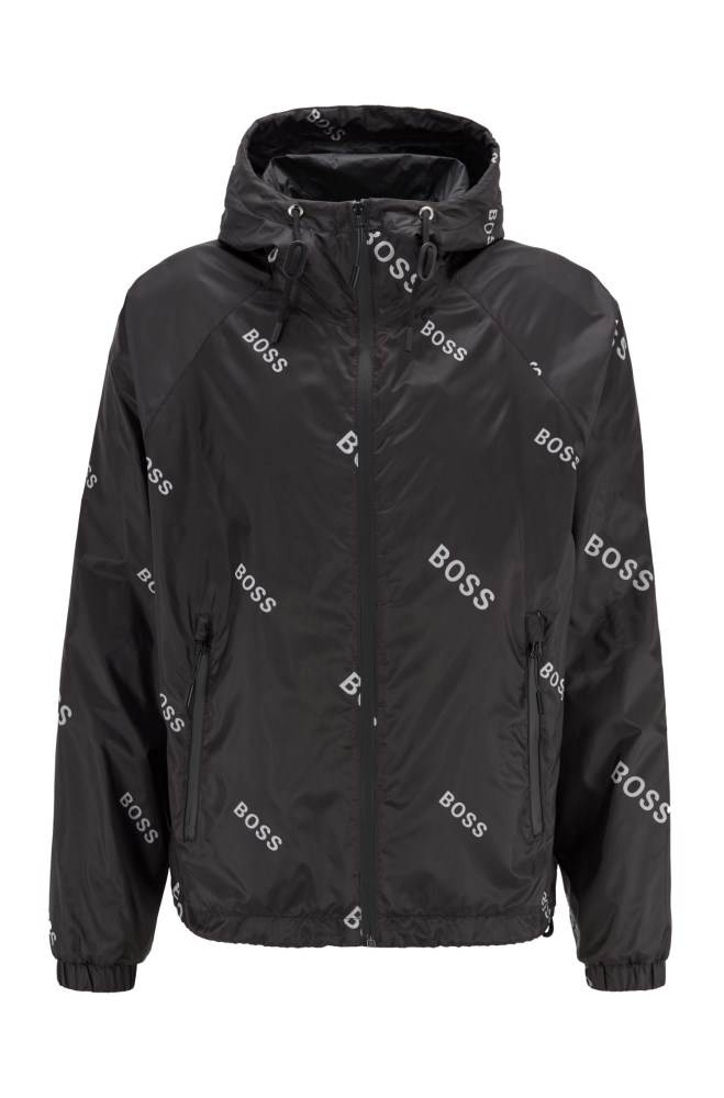 Hugo Boss Lette windbreaker Svarte | Jvp0pOJ6