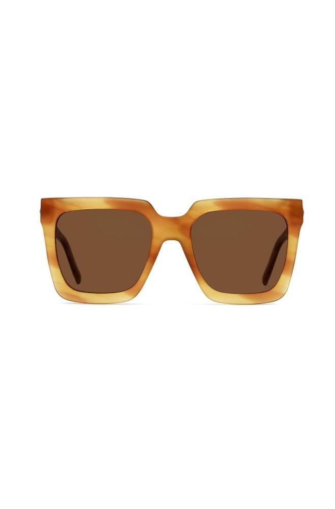 Hugo Boss Light-Havana sunglasses Lyse Brune | BZI8AeHI