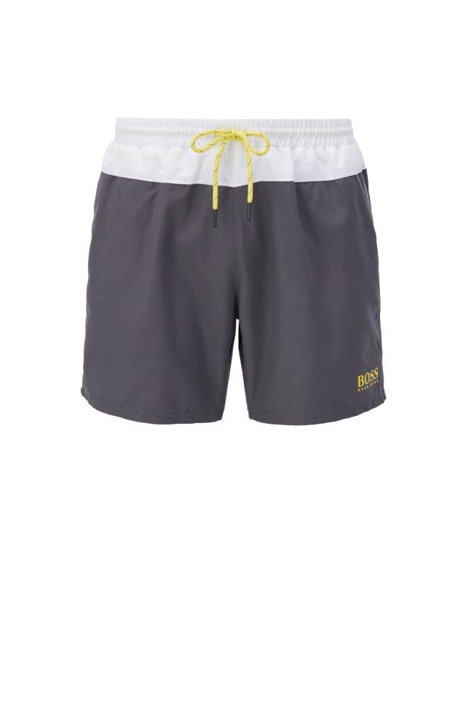 Hugo Boss Logo beach set comprising towel, swim shorts and bag Lyse Grå | tpZpVaQA