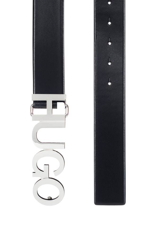 Hugo Boss Logo belt Svarte | dqOdBoHt