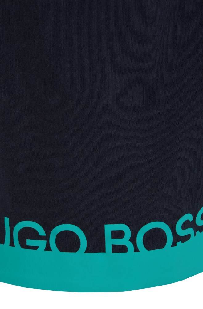 Hugo Boss Logo dressing gown Lyse Blå | 1K5QrB4G