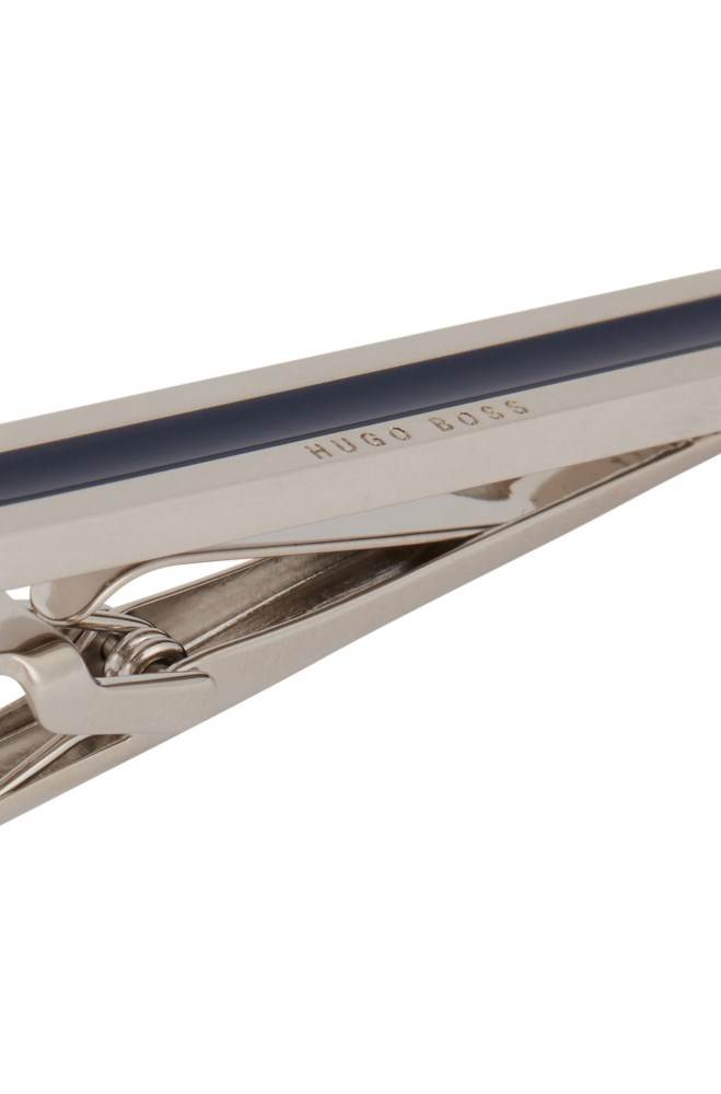 Hugo Boss Logo-engraved tie clip Mørke Blå | 032H9eqU