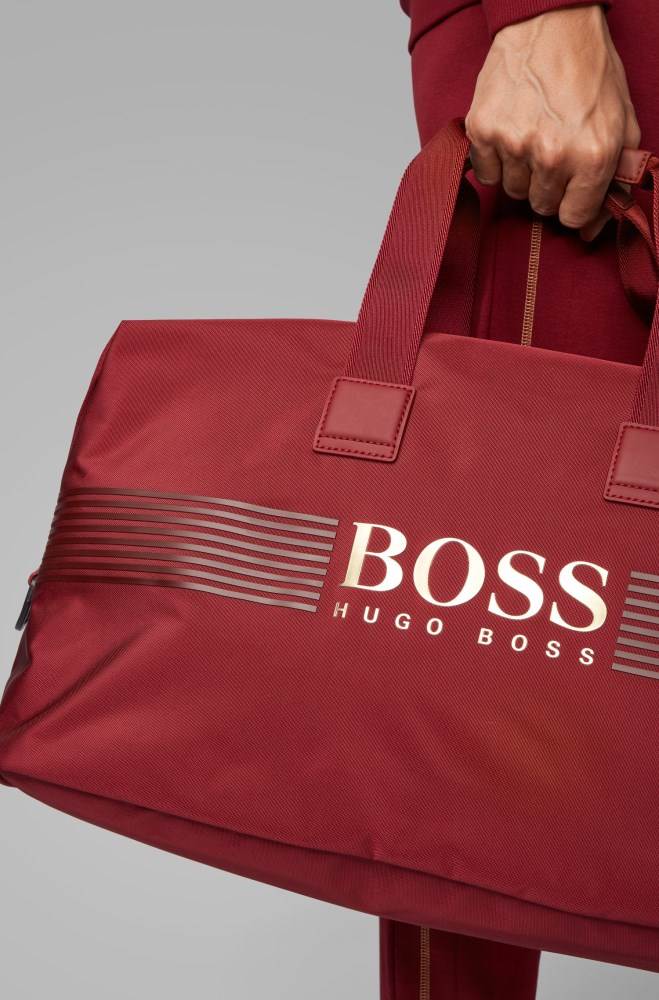 Hugo Boss Logo holdall Mørke Rød | VodNza6p