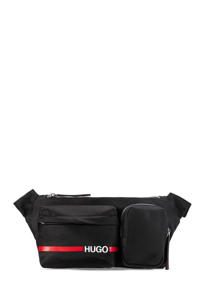 Hugo Boss Logo-print belt bag Svarte | MciL66yy