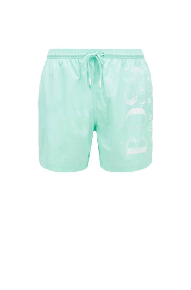 Hugo Boss Logo-print swim shorts Lyse Grønn | BQ94Yrgc