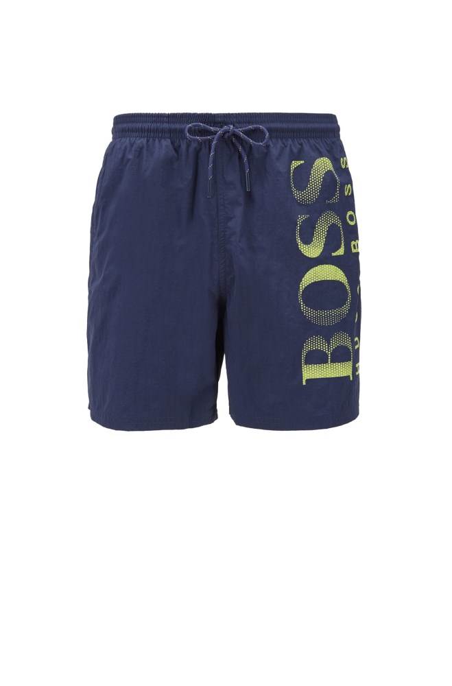 Hugo Boss Logo-print swim shorts Mørke Blå | KmI9W9pC