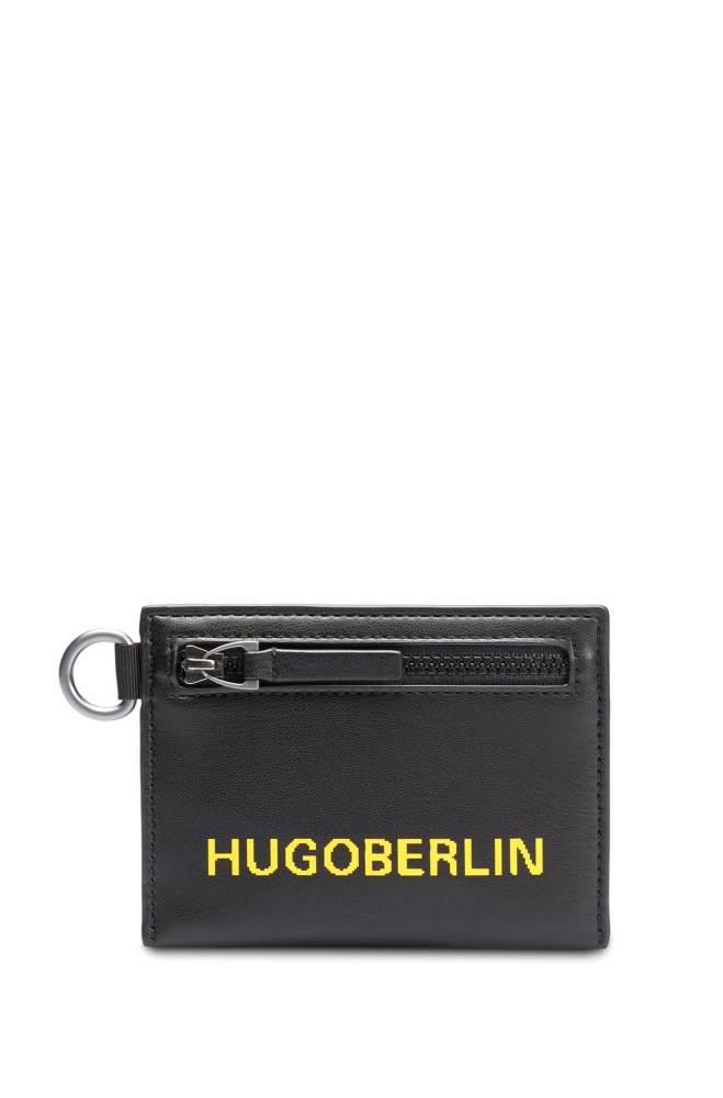 Hugo Boss Logo-print wallet Svarte | v3MhjaYR