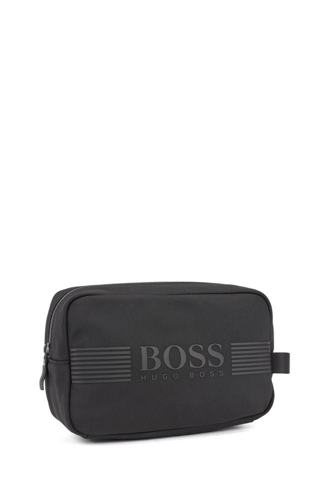 Hugo Boss Logo-print washbag Svarte | hkZ90ERp